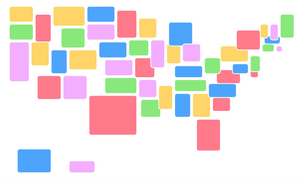 USA Blocks Puzzle – block map game preview